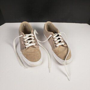 VANS Men Sz 8 Tan Skateboard Pro Canvas Brushed Suede Shoe Sneaker Women Teen